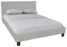 Κρεβάτι Διπλό Wilton Ε8031,F1 149x203x89/140x190cm Grey Stone Διπλό Μέταλλο,Ύφασμα,Ξύλο