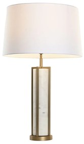 Επιτραπέζιο Φωτιστικό Home ESPRIT Λευκό Μπεζ Χρυσό 50 W 220 V