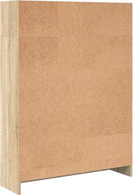 vidaXL Βιβλιοθήκη Sonoma Δρυς 80x24x109 εκ. από Επεξεργασμένο Ξύλο