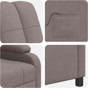 vidaXL Κάθισμα μασάζ Taupe Ύφασμα