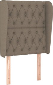 vidaXL Κρεβάτι Boxspring με Στρώμα Taupe 80x200 εκ. Υφασμάτινο