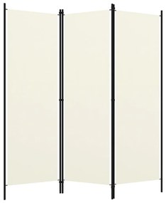 Διαχωριστικό Δωματίου με 3 Πάνελ Λευκό 150 x 180 εκ. - Λευκό
