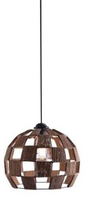 Κρεμαστό Φωτιστικό Οροφής 1xE27 Καφέ Φ20cm Ball Show 77-3619 Homelighting-77-3619-Καφέ 77-3619