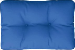 vidaXL Μαξιλάρι Παλέτας Μπλε Ρουά 50 x 40 x 12 εκ. Υφασμάτινο