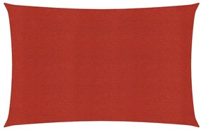 vidaXL Πανί Σκίασης Κόκκινο 3,5 x 5 μ. από HDPE 160 γρ/μ²