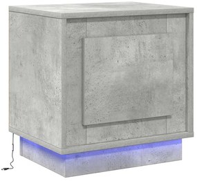vidaXL Κομοδίνο Γκρι σκυροδέματος 44 x 34.5 x 45 εκ Επεξεργασμένο ξύλο