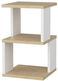 Κομοδίνο Carter 322RTC1636 29,6x29,6x49,4cm Oak-White