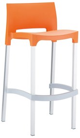 Siesta Gio* Barstool Orange 75cm Alu PL metax-01-00-744 διάστ.45.0000 x 39.0000 x 96.0000