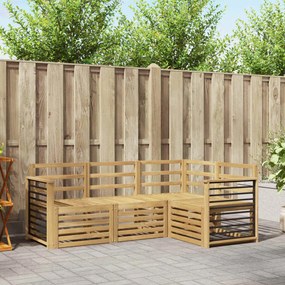 vidaXL Σετ Καναπέ 4 pcs Λευκό 187,5 x 128,5 x 73 εκ