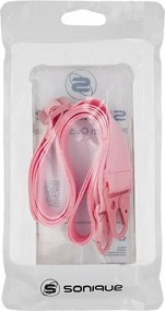 Θήκη Σιλικόνης με Strap Sonique Armor Clear Xiaomi Redmi Note 13 Pro Plus 5G Ροζ
