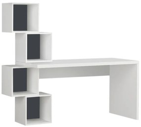 Γραφείο εργασίας Balance Megapap χρώμα λευκό 153,5x60x140εκ