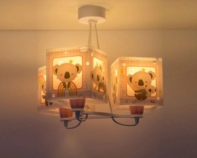Φωτιστικό οροφής Ango Koala 3φωτο-Ροζ