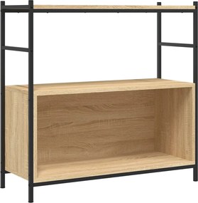 vidaXL Βιβλιοθήκη Sonoma Δρυς 80x30x78,5 εκ. Επεξεργ. Ξύλο / Σίδηρος