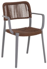 ΠΟΛΥΘΡΟΝΑ ΕΞ.ΧΩΡΟΥ STRIDER HM6391.03 ΓΚΡΙ ΠΟΛΥΠΡΟΠΥΛΕΝΙΟ--ΚΑΦΕ ΣΧΟΙΝΙ 57x53x80Υεκ.