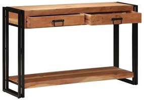 vidaXL Τραπέζι κονσόλας Καφέ 120 x 33 x 75 εκ Στερεό Ξύλο Ακακίας