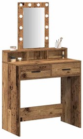 vidaXL Τραπέζι περιποίησης Καφέ 79 x 41 x 140 εκ. Επεξεργασμένο ξύλο