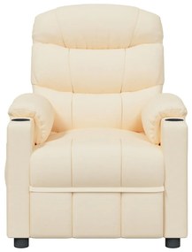vidaXL Πολυθρόνα Ανακλινόμενη Κρεμ Υφασμάτινη