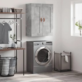 Ντουλάπι Επιτοίχιο Γκρι Σκυροδεμ. 69,5x34x90 εκ. Επεξεργ. Ξύλο