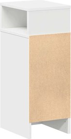 vidaXL Κομοδίνο με συρτάρι Λευκό 25x31x66 cm