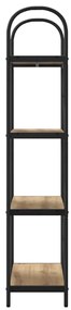vidaXL Ράφι Βιβλίων artisan δρυς 60 x 30 x 146 εκ Επεξεργασμένο ξύλο
