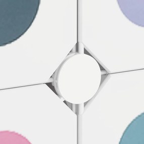 vidaXL Παιδικό Ντουλάπι Αποθήκευσης με 10 Κύβους Λευκό από Πολυπροπυλένιο
