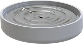 Σετ μπάνιου με διακοσμητικό χρώμιο Γκρι 20x25x42 cm