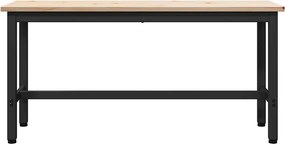 vidaXL Καθίσματα Τραπεζιού 2 pcs Φυσικό 100 x 32,5 x 49 εκ
