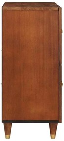 vidaXL Πλαϊνό γραφείο Καφέ 60 x 33.5 x 75 εκ.