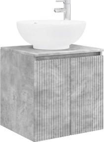 vidaXL Σετ Ντουλαπιών Μπάνιου 5 pcs Γκρι Σκυροδέματος