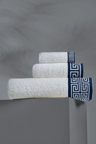 Stewehome Σετ Πετσετών Μπάνιου 6 Τεμαχίων Κομψό Μοντέλο Λευκό Ροζ 70x140 cm