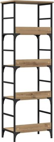 vidaXL Βιβλιοθήκη Τεχνίτης Δρυς 50x33x153 εκ. Επεξεργασμένο Ξύλο