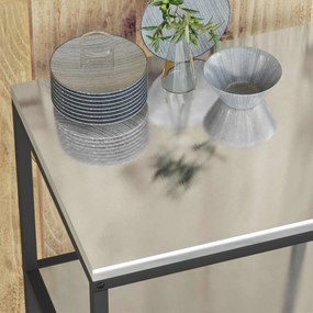 vidaXL Ράφι Κουζίνας HATTEM Ασημί 90 x 50 x 92 εκ Ατσάλι
