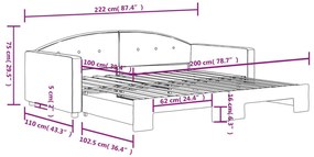 Καναπές Κρεβάτι Συρόμενος Σκ. Πράσινο 100x200 εκ Βελούδινος - Πράσινο