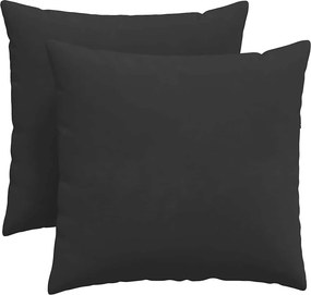 vidaXL Μαξιλάρι Καναπέ 2 pcs Μαύρο 45 x 45 cm ύφασμα