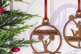 Σετ των 3 Intra απο ξύλο plywood 3mm-4mm πάχος Μαζορέτα Χριστουγεννιάτικο Στολίδι Δίασταση 3x3 cm INTRAFABR-107139721