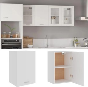 vidaXL Κρεμαστό Ντουλάπι "Lyon" Λευκό 39,5x31x60 εκ. από Τεχνητό Ξύλο