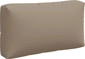 vidaXL Μαξιλάρια Παλέτας 3 τεμ. Taupe Υφασμάτινα