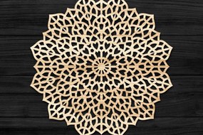 Intra απο ξύλο plywood 3mm-4mm πάχος Τρισδιάστατη Mandala Δίασταση 30x30 cm INTRAFABR-74283578