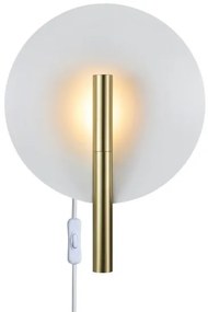 Απλίκα Φωτιστικό Τοίχου 1xG9 Furiko DFTP -2320241035-Λευκό-Χρυσό 2320241035