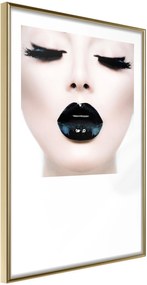 Αφίσα - Black Lipstick - 30x45 - Χρυσό - Χωρίς πασπαρτού