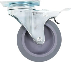 vidaXL Ρόδες Περιστρεφόμενες με Διπλό Φρένο 4 τεμ. 75 χιλ.