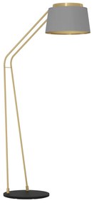 Φωτιστικό Επιδαπέδιο Eglo 390174 ALMERIMAR Μαύρο Ματ (Black Mat)|Μπρούτζινο (φυσικό) (Brass natural)