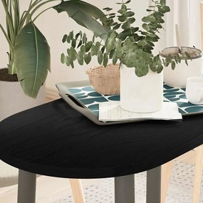 Επιτραπέζια επιφάνεια Σκούρο Καφέ 80x40x2 εκ. Ξύλο Δρυός Οβάλ - Καφέ