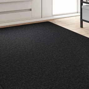 vidaXL Δερμάτινο Χαλί Ανθρακί 100 x 250 cm 100% Πολυπροπυλένιο
