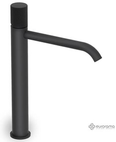 Μπαταρία Νιπτήρα Υψηλή με Βαλβίδα Clic-Clac Eletta Tecno Eurorama Black Matt 167309P-400