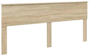 vidaXL Κεφαλάρι με κεφαλάρι Δρύς Sonoma 200 cm Επεξεργασμένο ξύλο