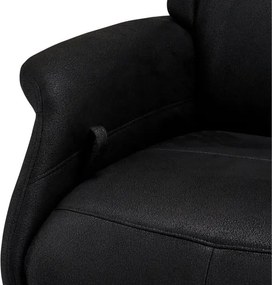 Delta Recliner Black Fabric