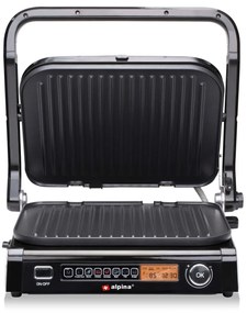 Γκριλ Επαφής 230V 2100W Ανοξείδωτο ALPINA