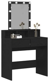 vidaXL Κομμωτήριο Μαύρη δρυς 80 x 41 x 144.5 εκ Επεξεργασμένο ξύλο