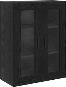 vidaXL Highboard 2 pcs Μαύρη Οξυά Επεξεργασμένο ξύλο